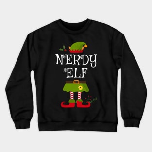 Nerdy Elf Shirt , Family Matching Group Christmas Shirt, Matching T Shirt for Family, Family Reunion Shirts Crewneck Sweatshirt